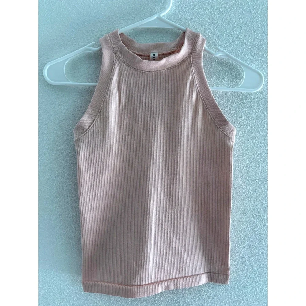 Athleta Renew Tank Top Womens XXS Pink Cropped Gym Athletic Workout Sporty - Picture 1 of 7